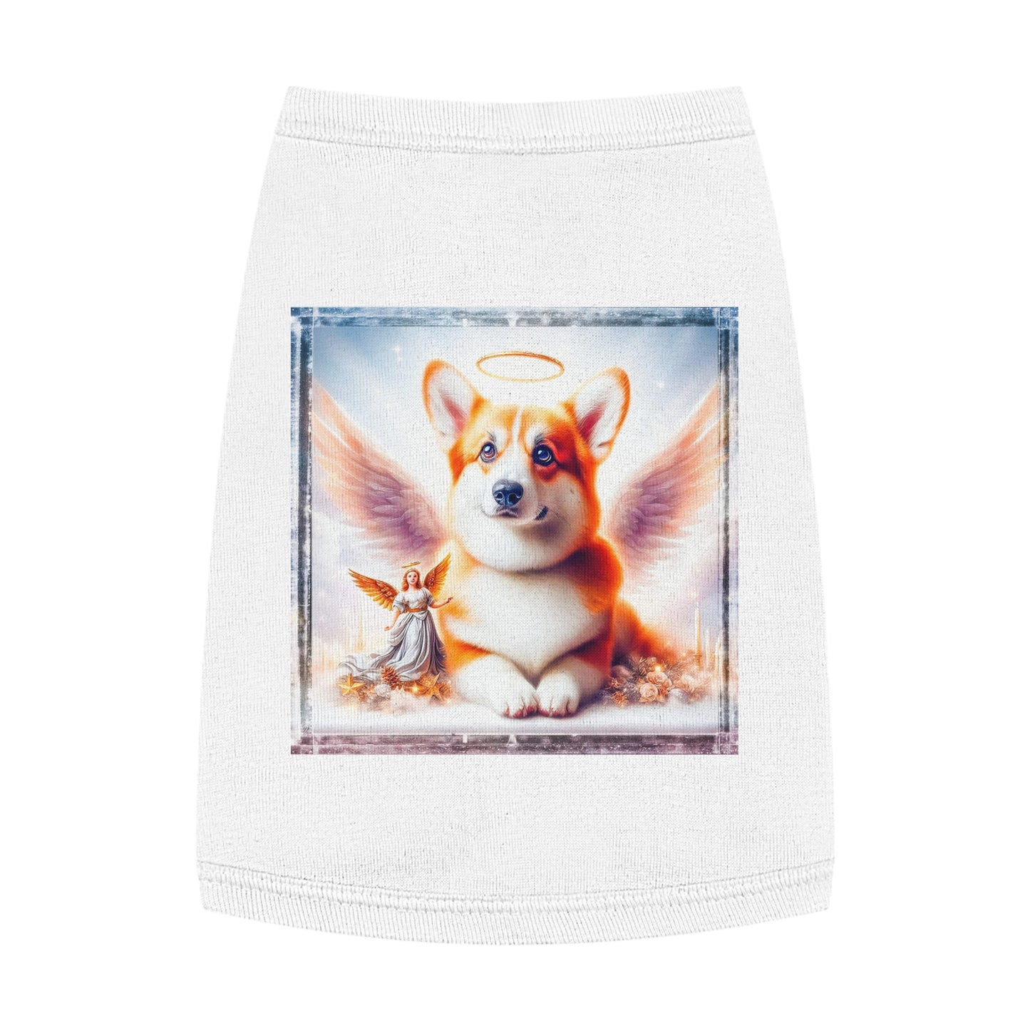 Pembroke Welsh corgi pretty Angel Pets Printify M White