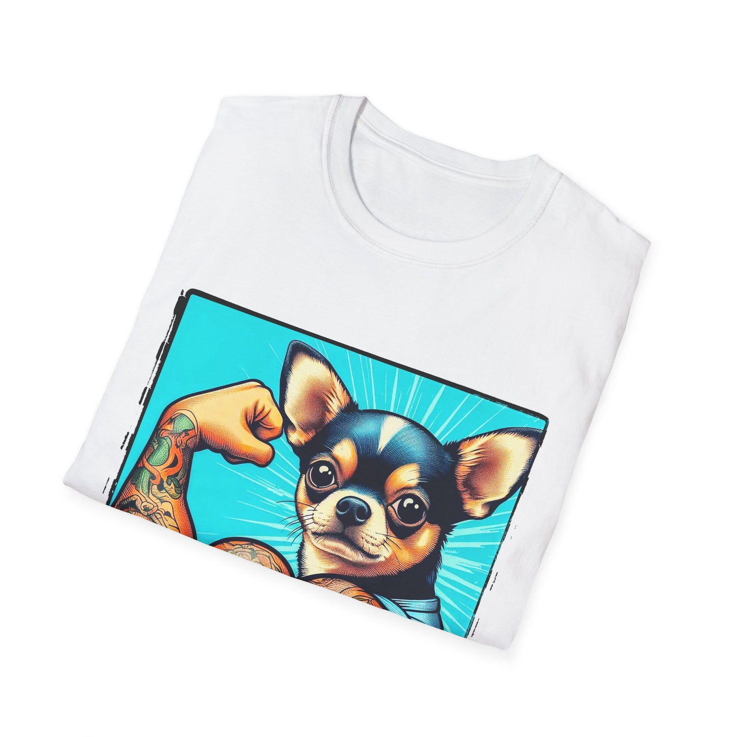 Chihuahua gym rat t shirt T-Shirt Printify
