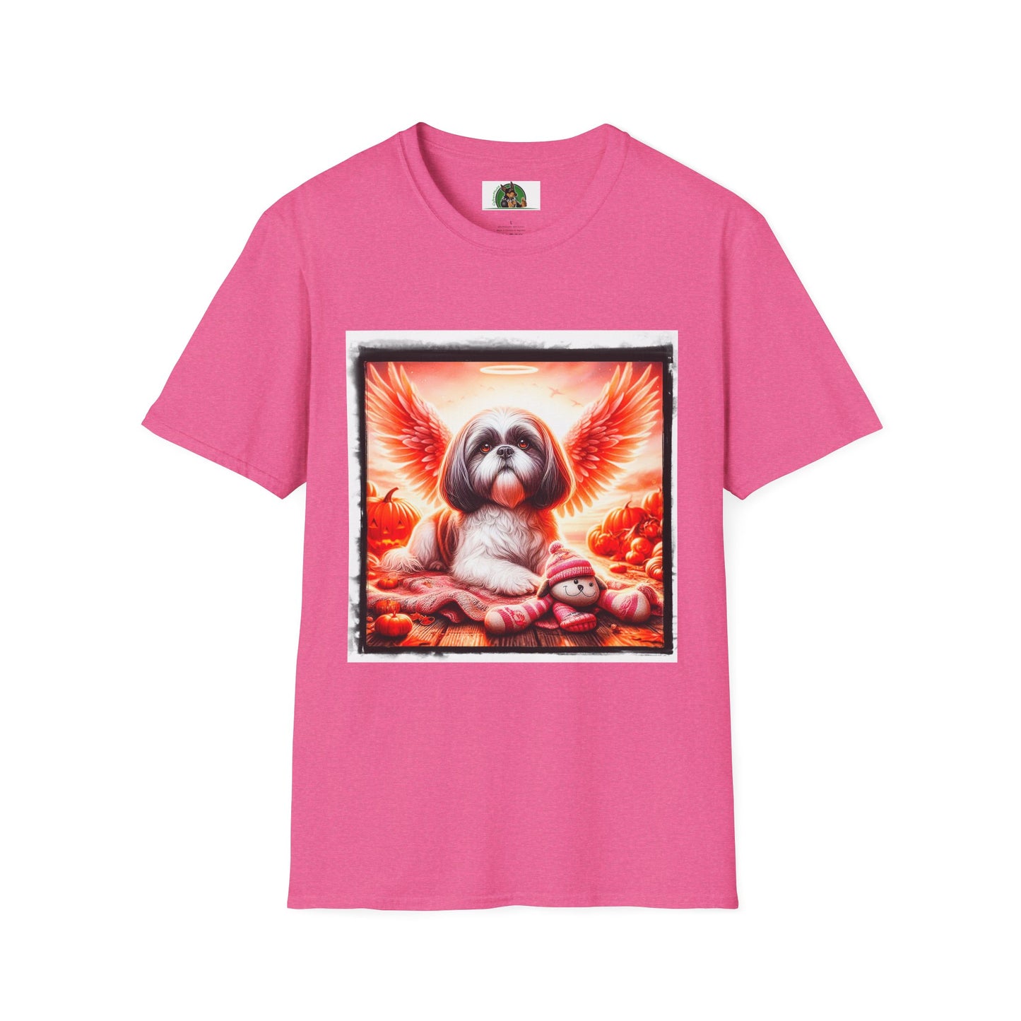 Shih Tzu heavenly sngel shirt T-Shirt Printify S Heather Heliconia