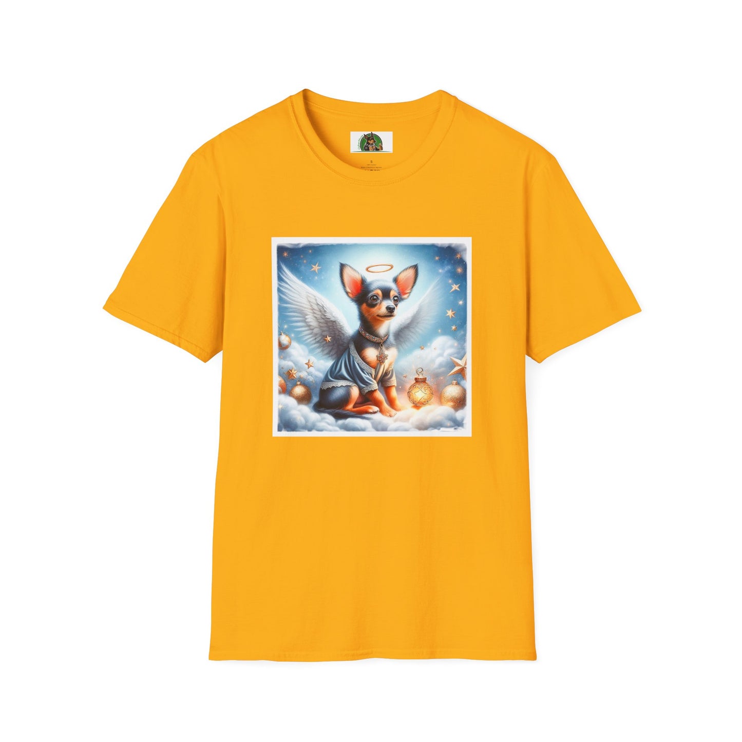 Min Pin T-Shirt pretty Angel T-Shirt Printify S Gold