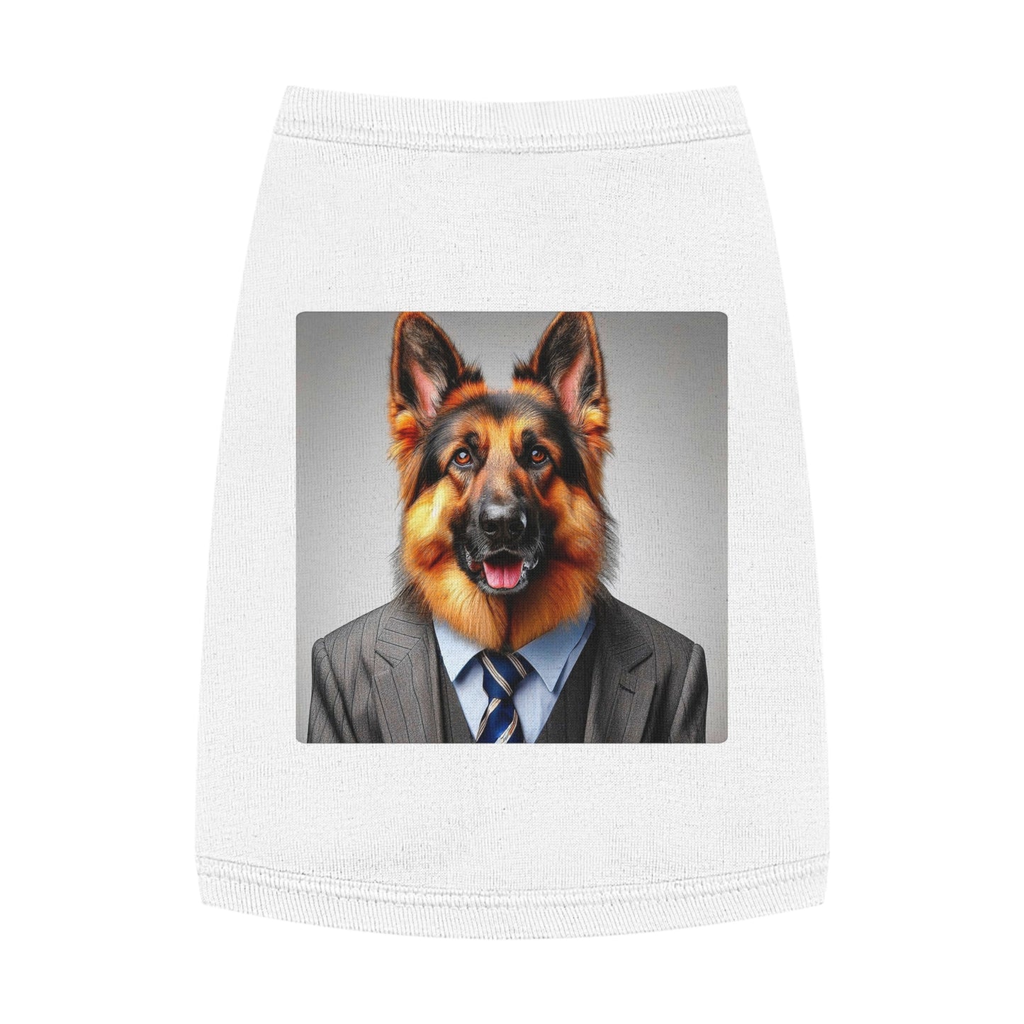 German Shepherd businessman Pets Printify M White