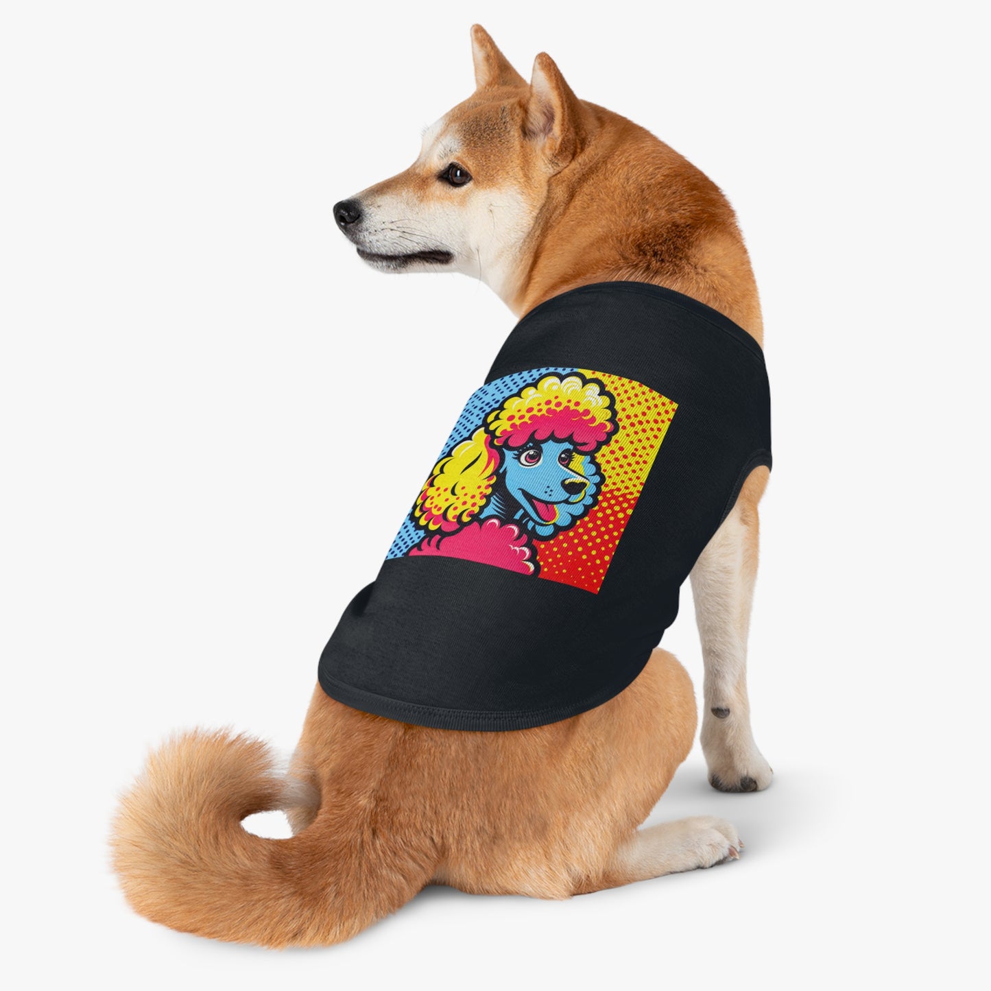 Pet Tank Top Poodle pretty colors Pets Printify
