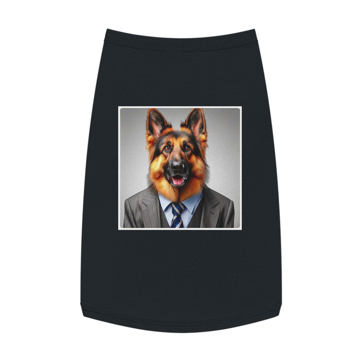 German Shepherd businessman Pets Printify L Black