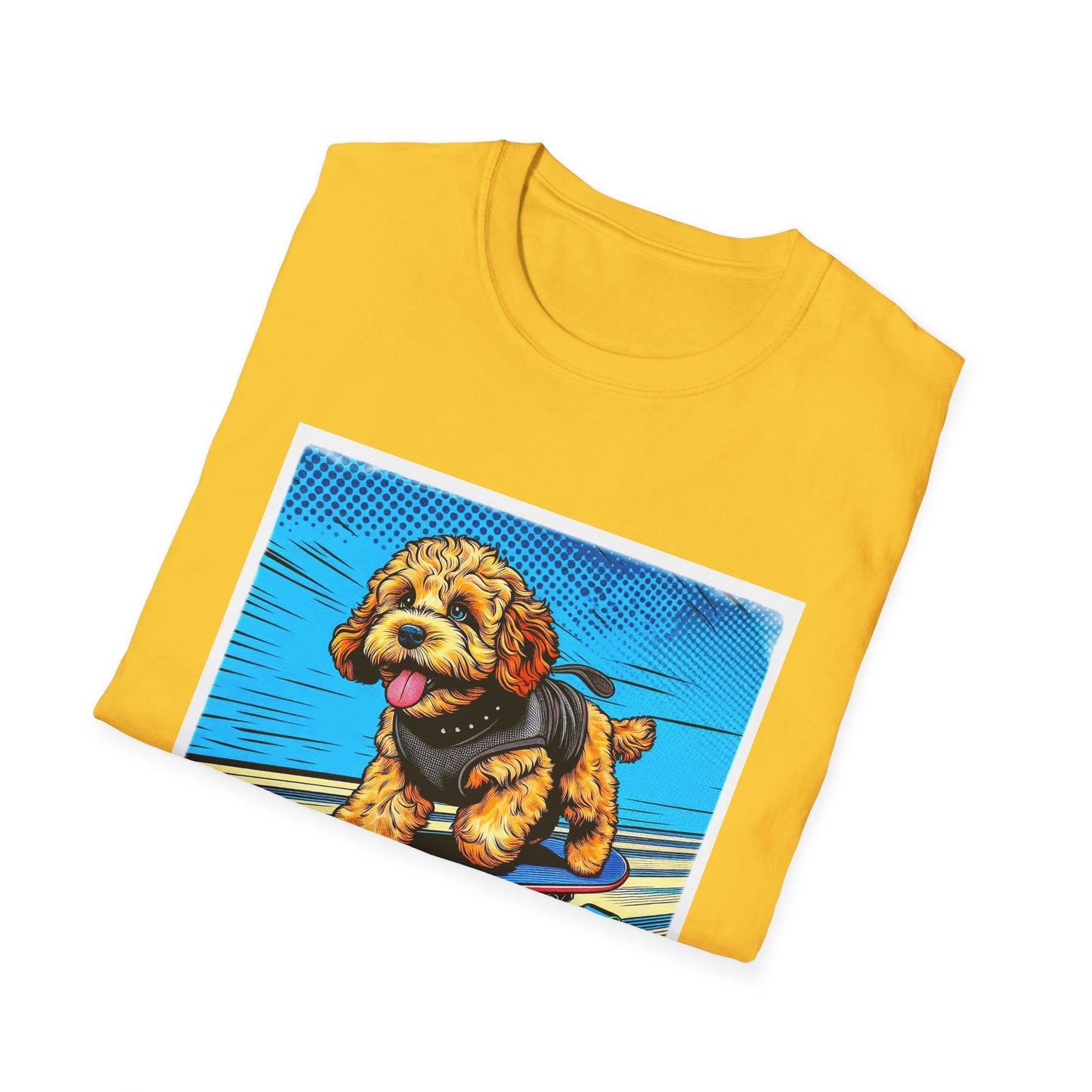 CockerPoo flying high t shirt