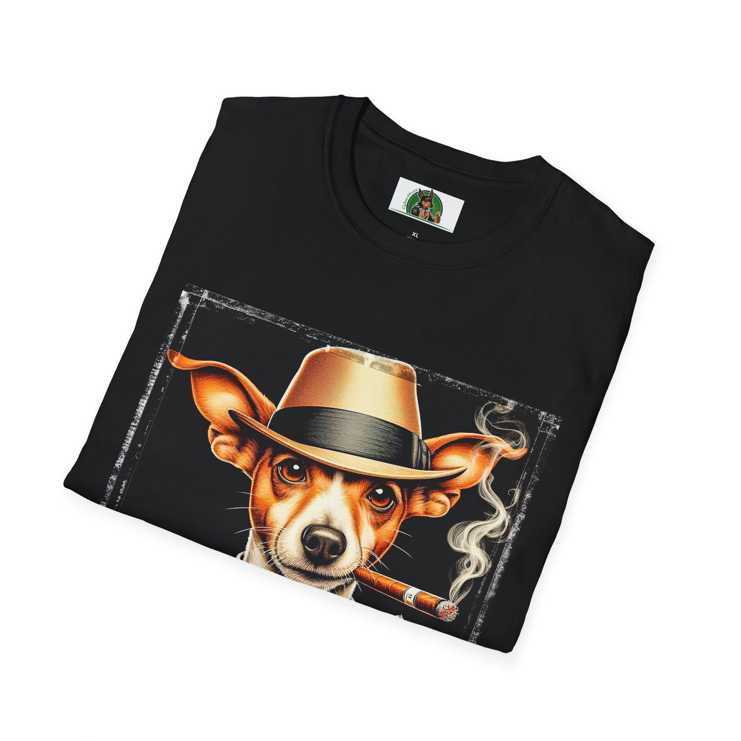 Rat Terrier T-Shirt cigars and whiskey T-Shirt Printify