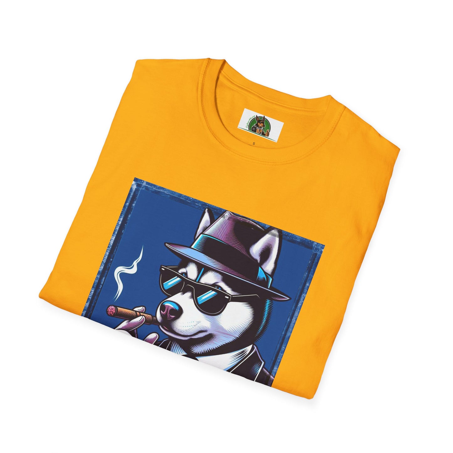 Husky smoking guy