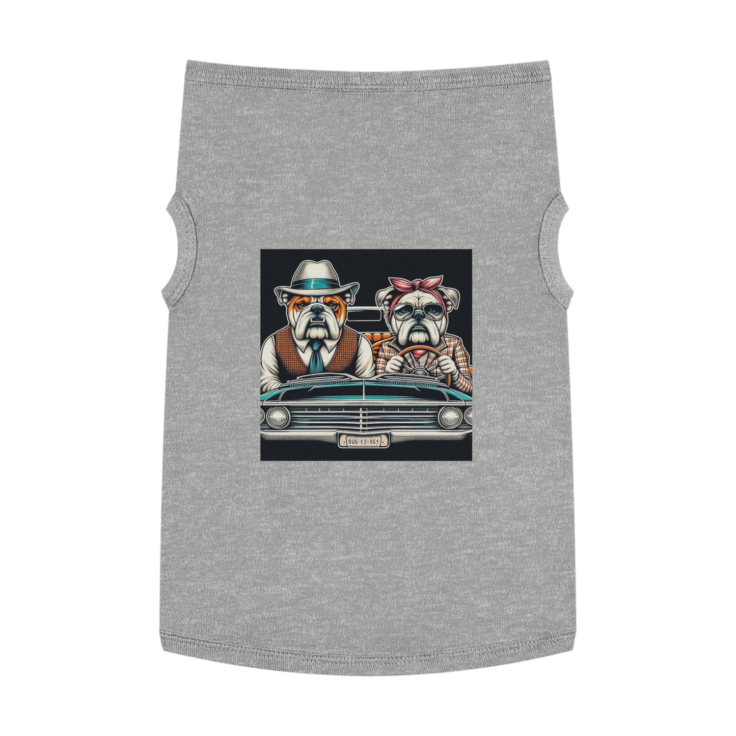 Wacky Pet Tank Top Bulldog old couple t shirt Pets Printify XL Heather