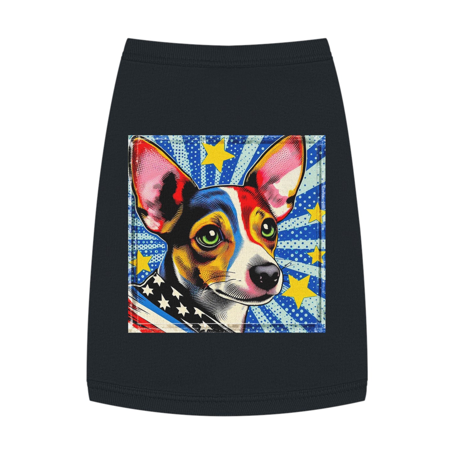 Pet Tank Top Rat Terrier American cutie Pets Printify M Black