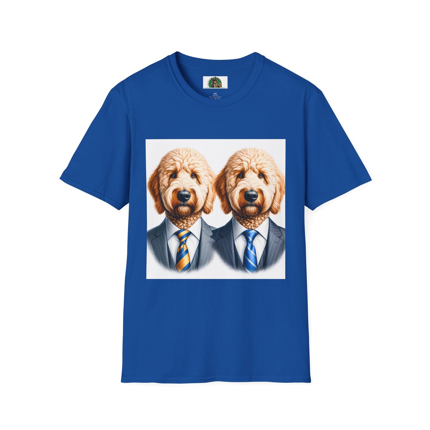 Golden Doodle two suits shirt T-Shirt Printify XS Royal