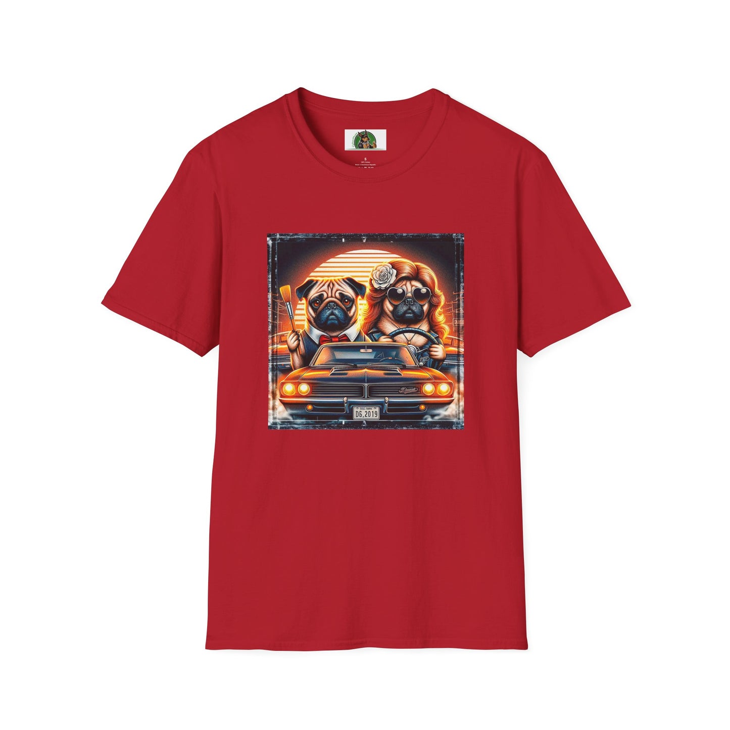 Wacky Pugs T-Shirt Printify S Cherry Red