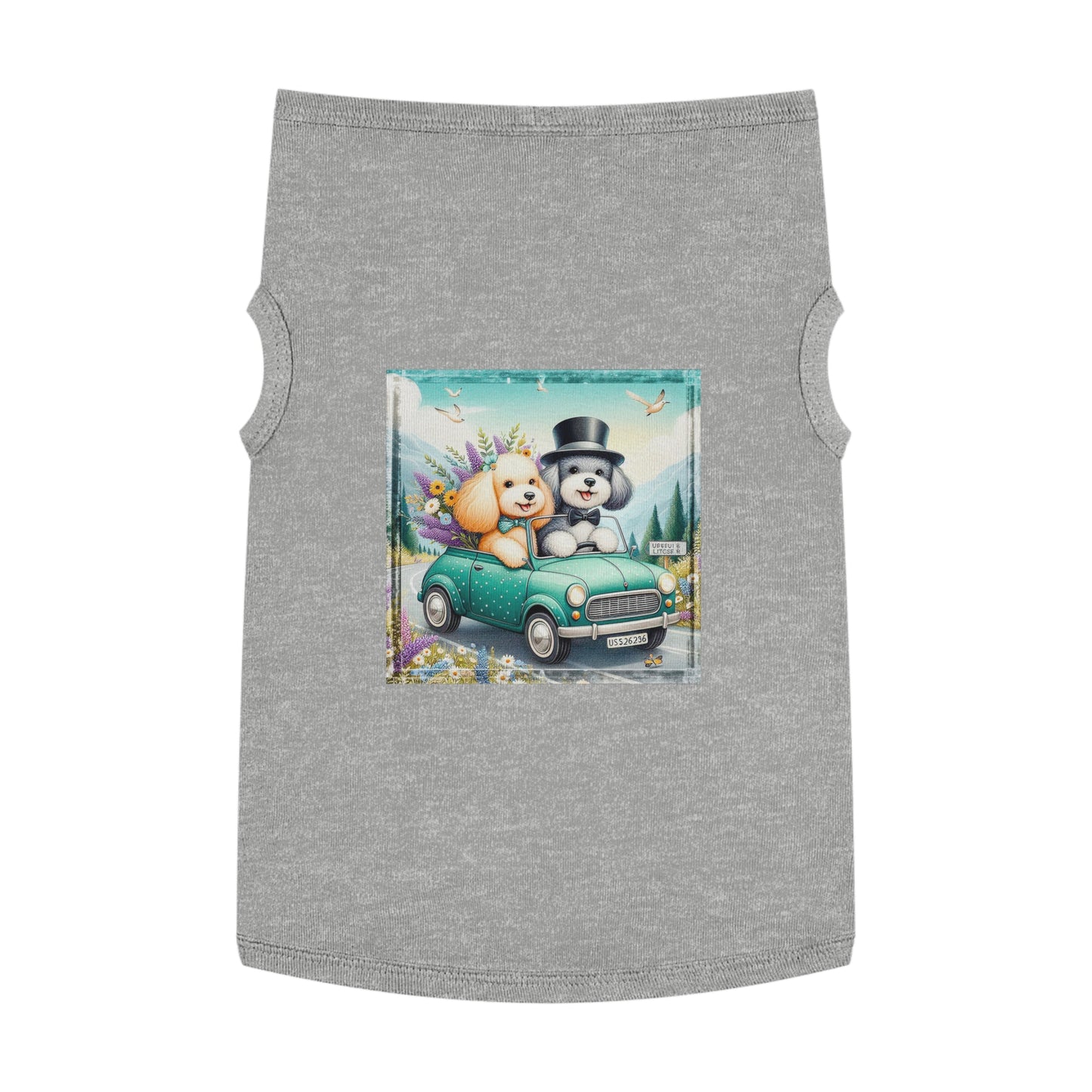Wacky Pet Tank Top Sheepadoodle fun couple Pets Printify XL Heather