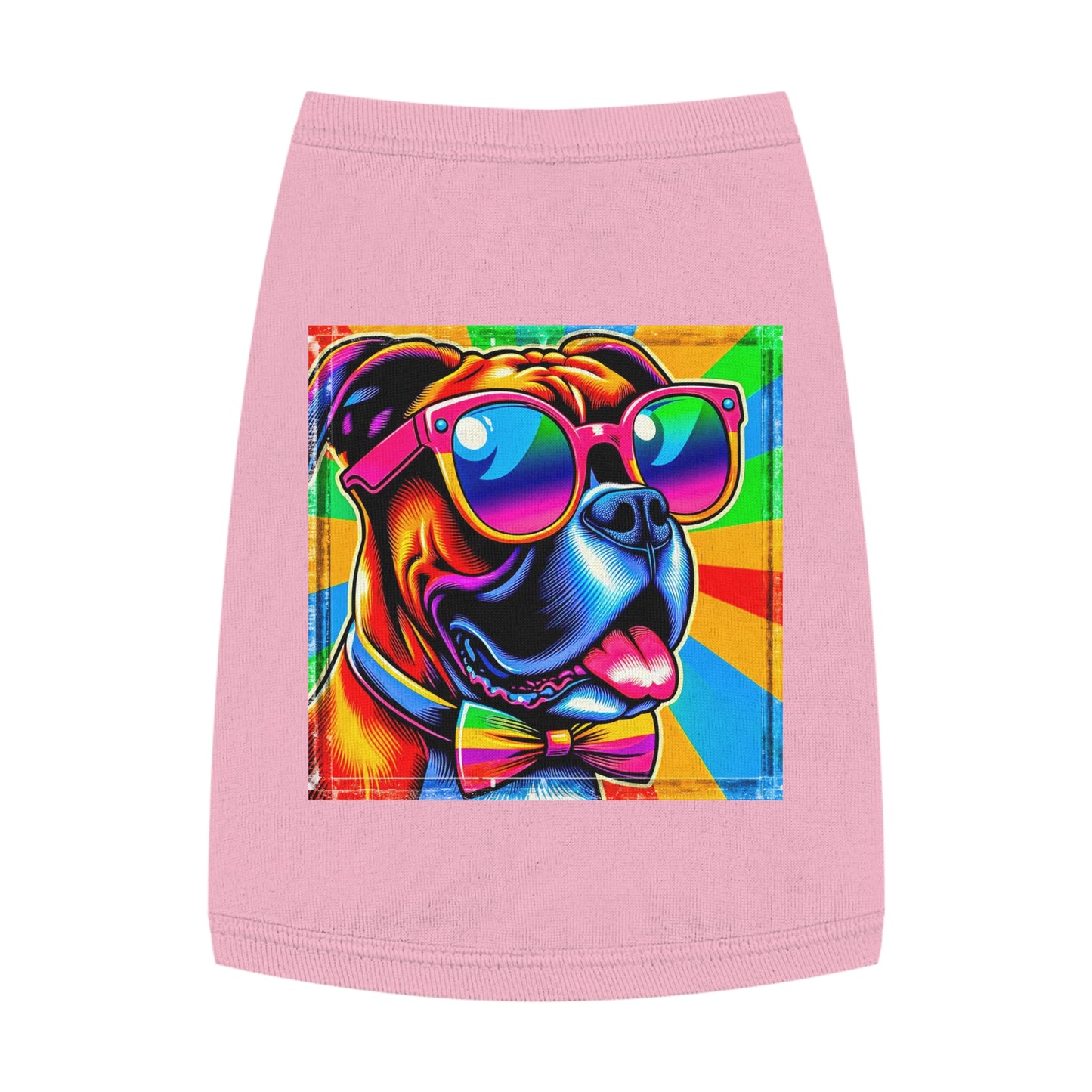 Pet Tank Top Boxer Pets Printify M Pink