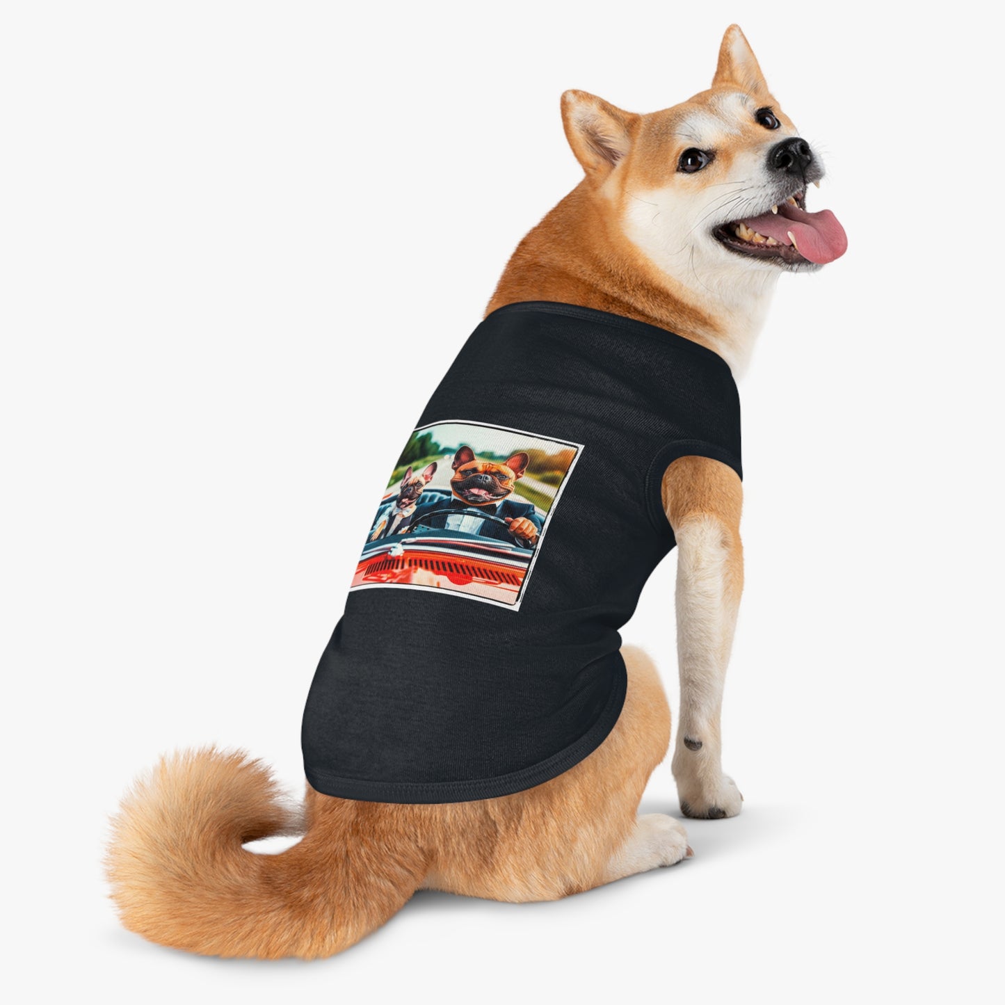Wacky Pet Tank Top French Bulldog happy groomsmen t shirt