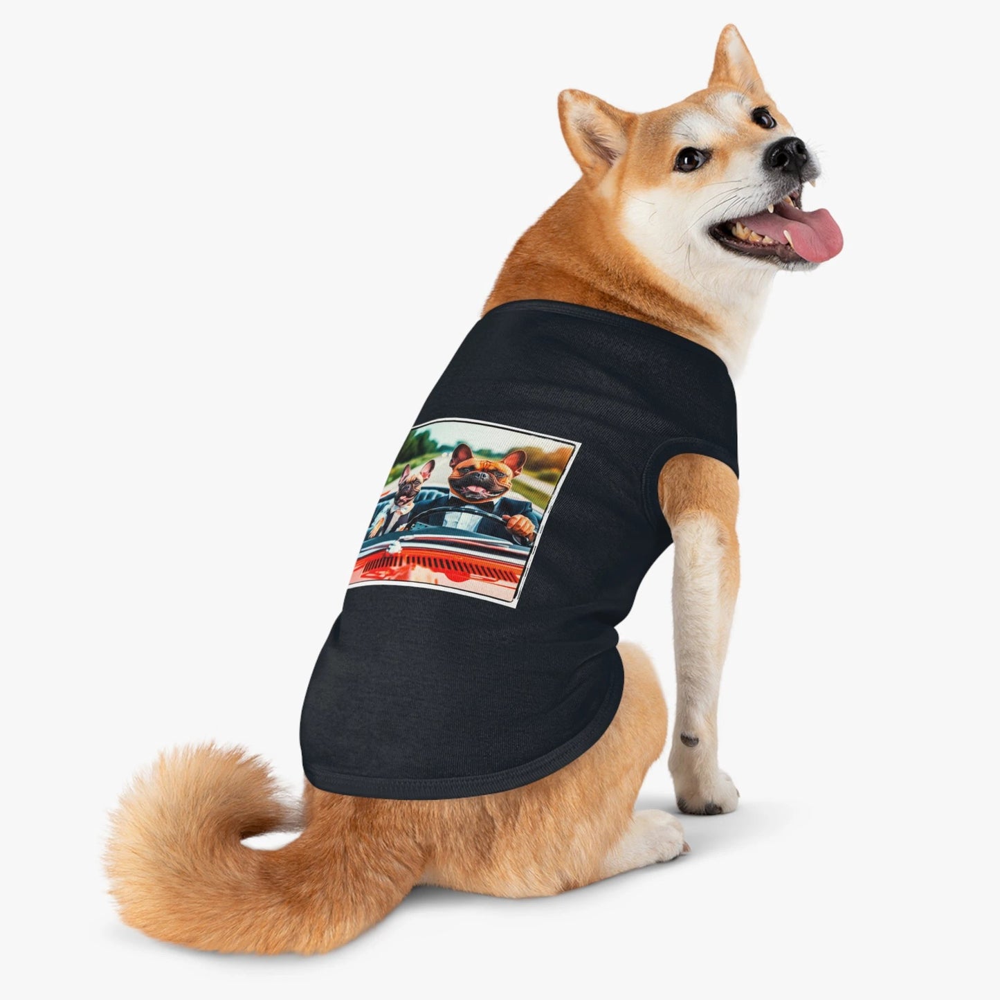 Wacky Pet Tank Top For French Bulldog Small Breeds Chic Comfortable Dog Shirt Wacky Style Tee by Printify