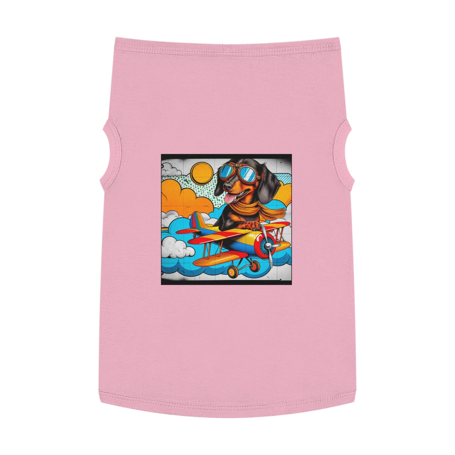 Wacky Pet Tank Top Dachshund Pets Printify XL Pink