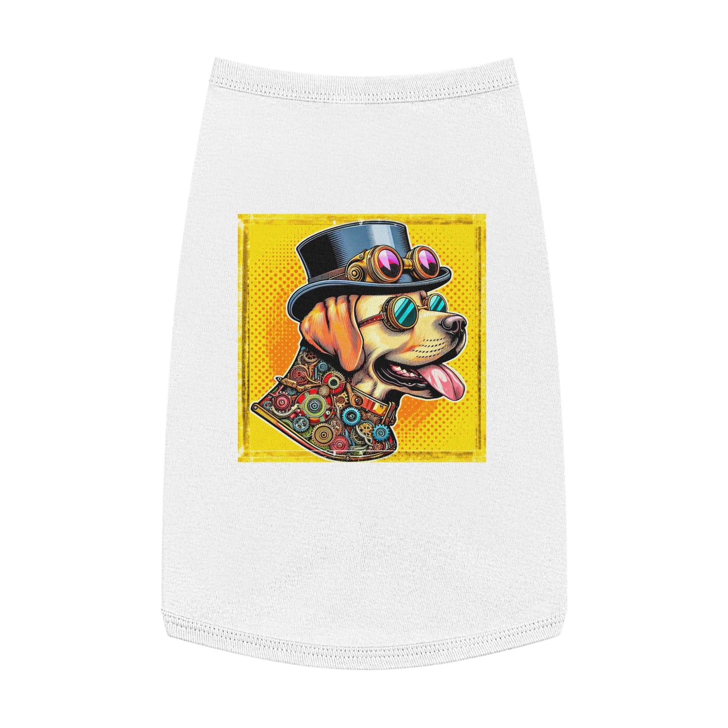 Labrador Retriever steam punk cutie Pets Printify L White