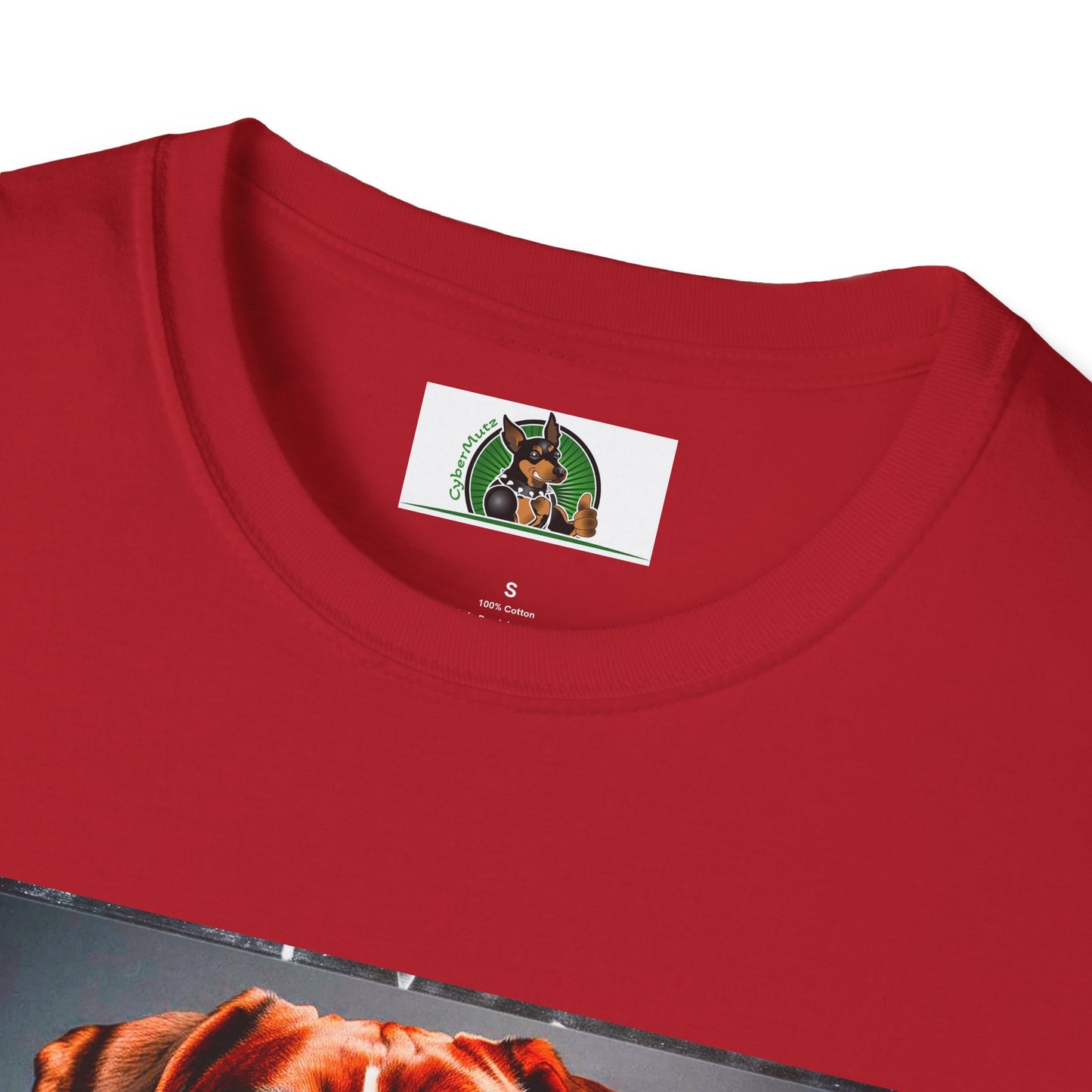 Boxer Dog Wearing Suit TShirt T-Shirt Printify