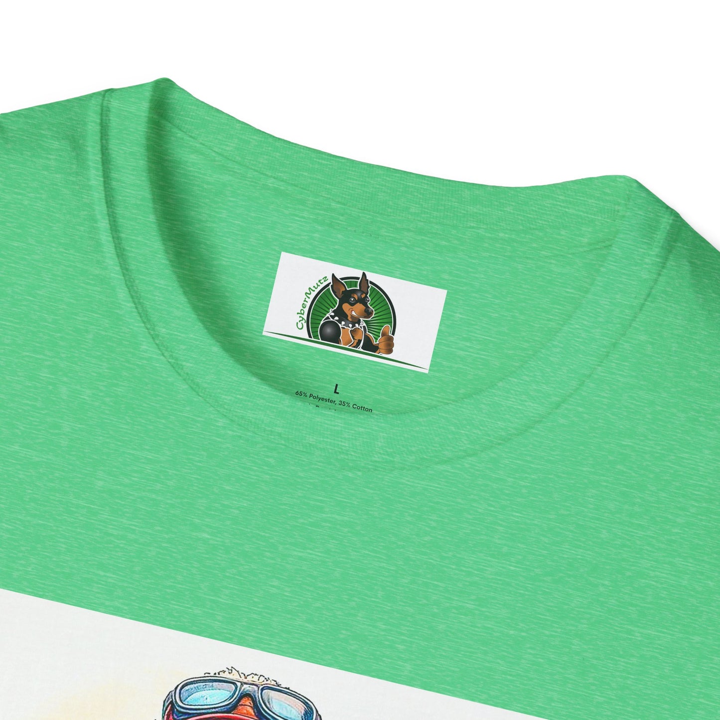 Golden Doodle surfer dude t shirt T-Shirt Printify