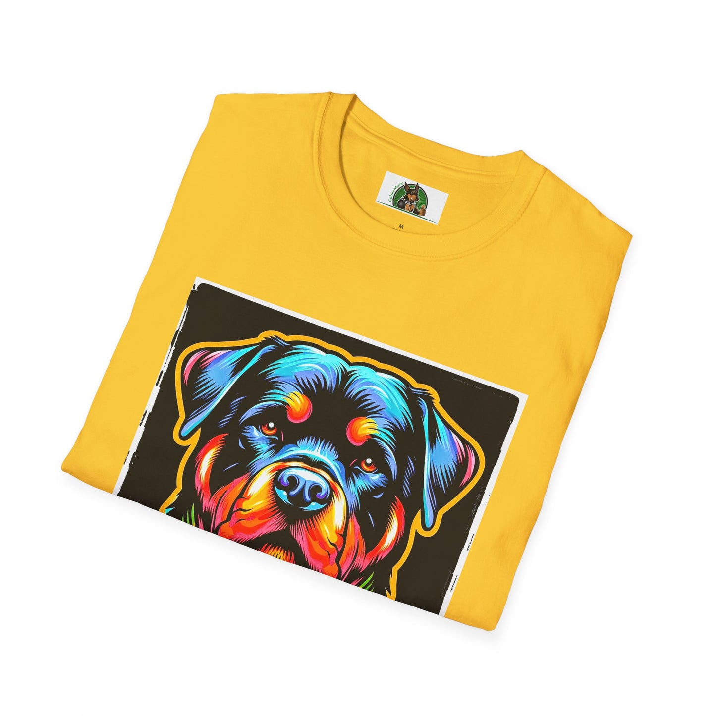 Rottweiler colorful puppy shirt