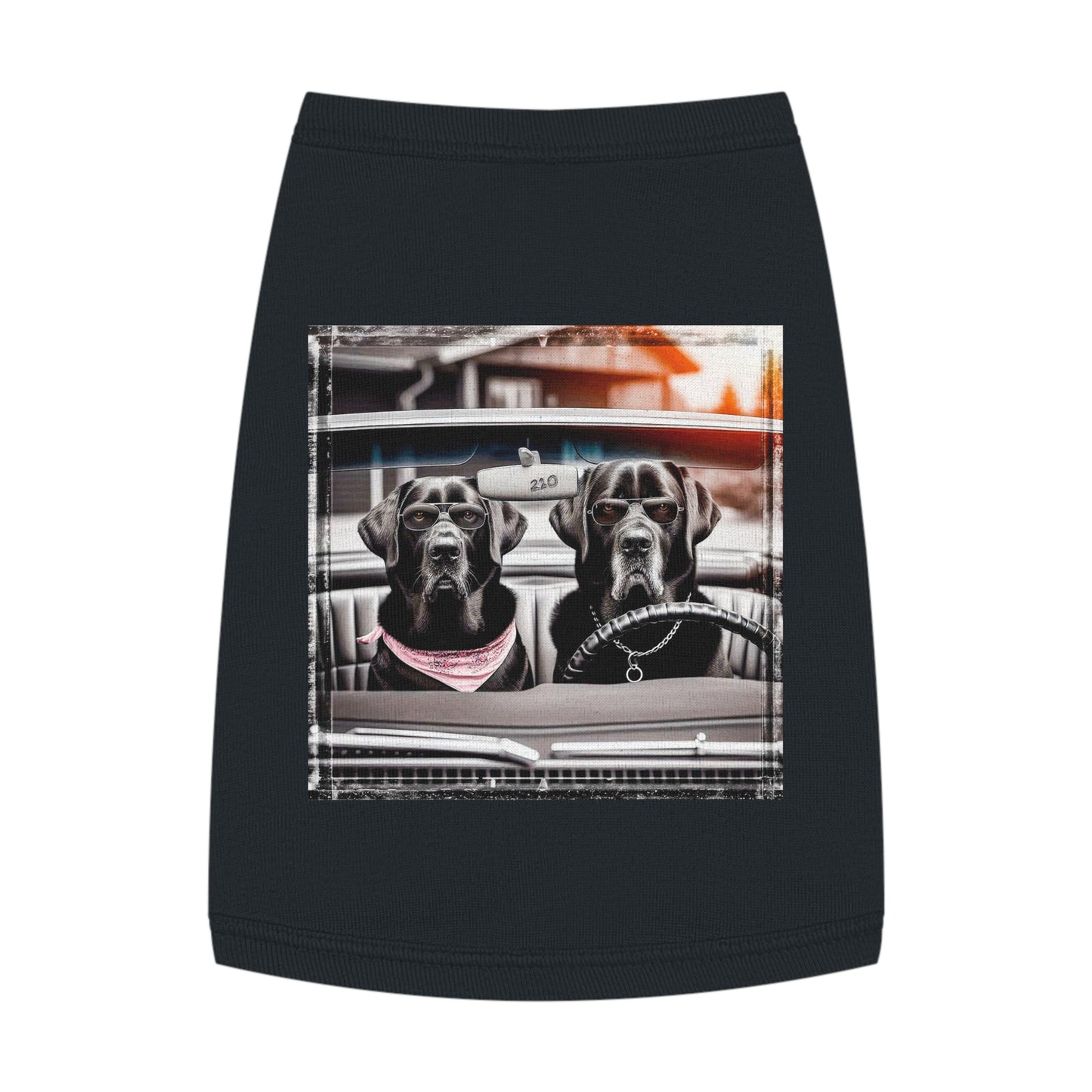 Labrador retriever fun couple shirt Pets Printify M Black