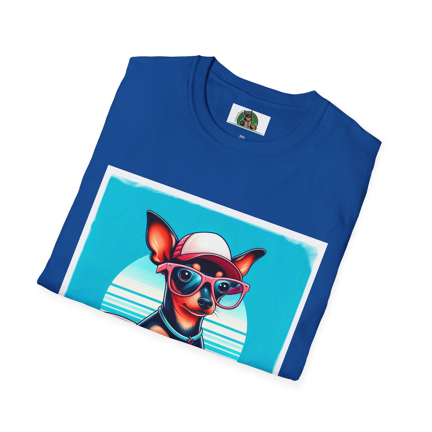 Min Pin T-Shirt small surfer T-Shirt Printify