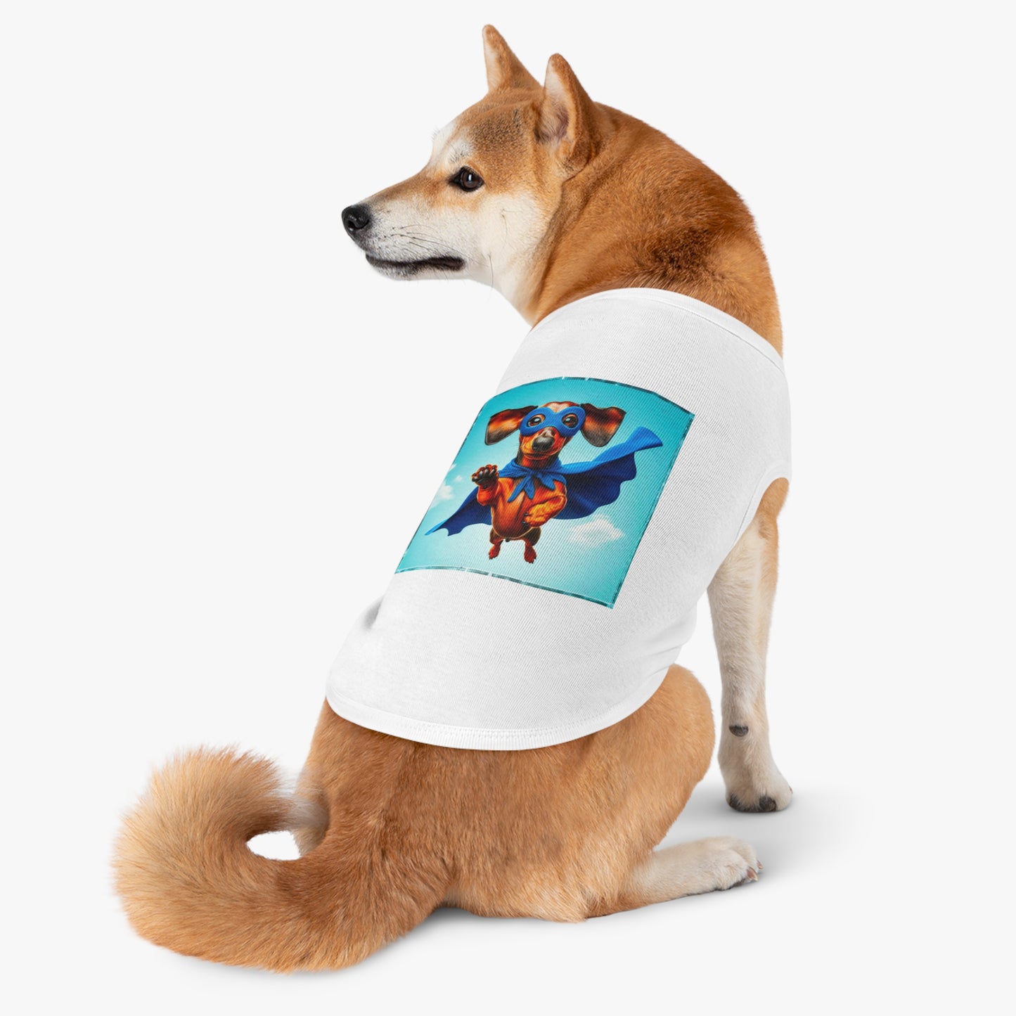 Pet Tank Top Dachshund flying high t shirt