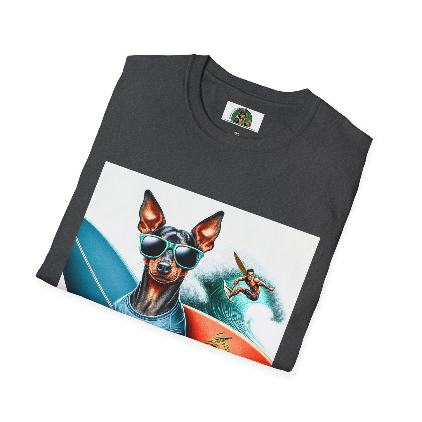 Min Pin T-Shirt surfing boy T-Shirt Printify