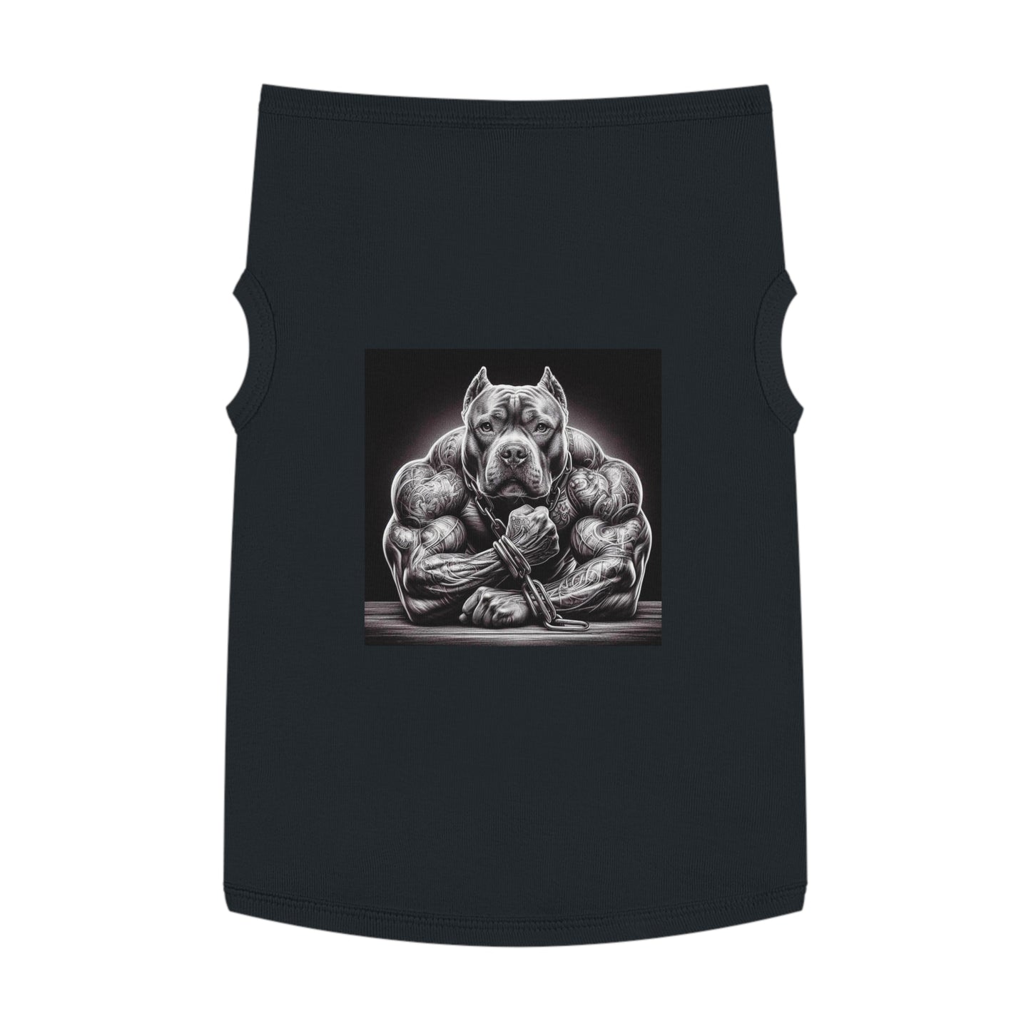 Pet Tank Top Pit Bull gym rat Pets Printify XL Black