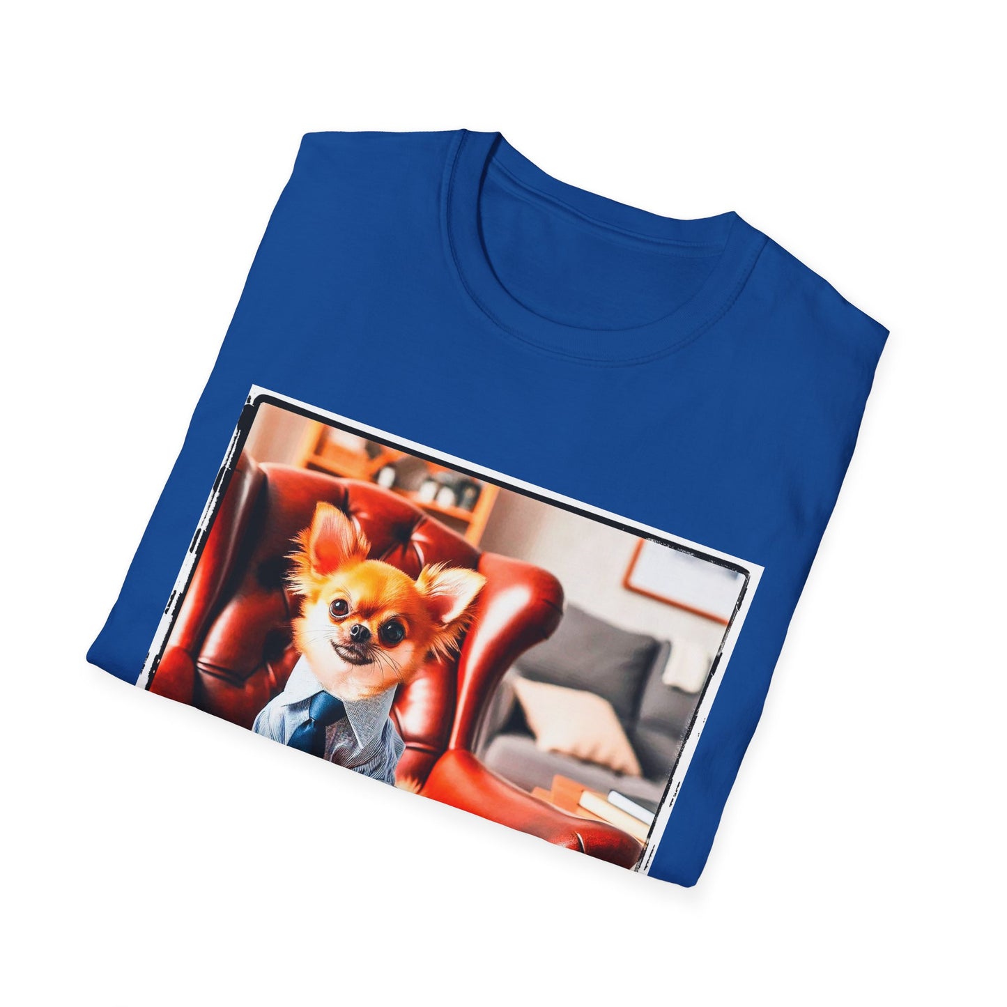 Chihuahua working man t shirt T-Shirt Printify