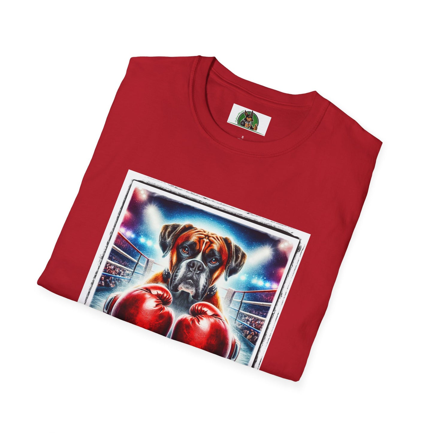 Boxer Dog With Boxing Gloves Shirt T-Shirt Printify