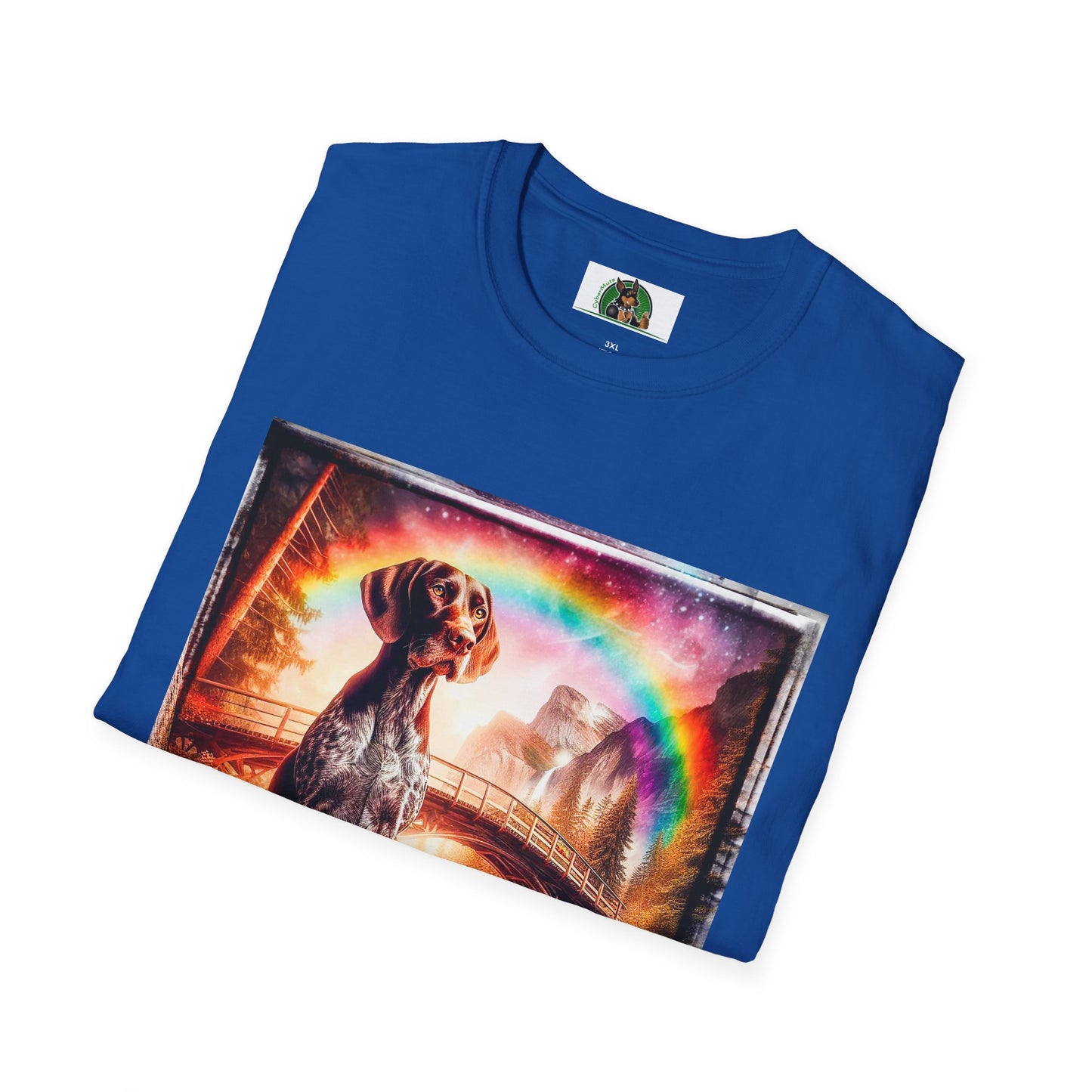 German Shorthaired Pointer crashing waves t shirt T-Shirt Printify