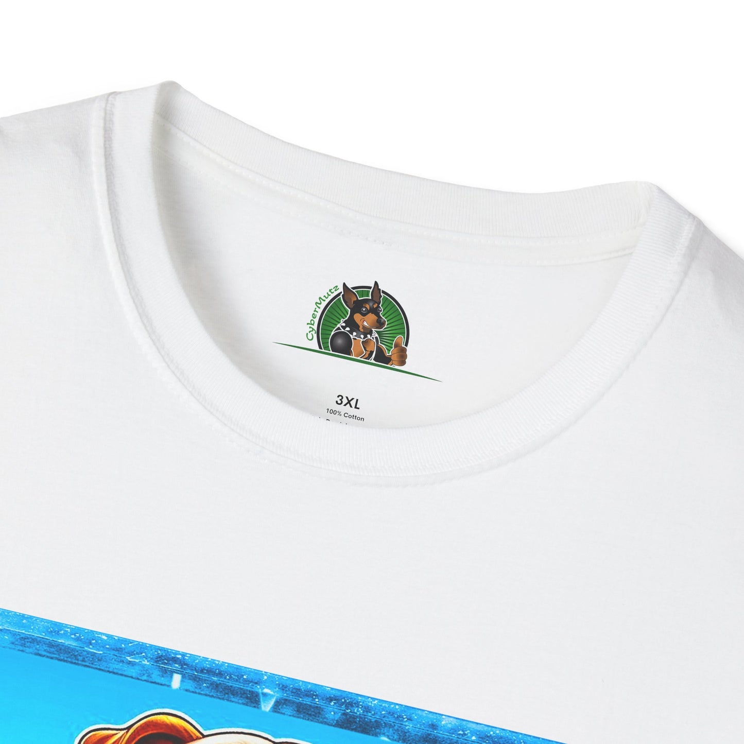 Bulldog surfing fun t shirt T-Shirt Printify