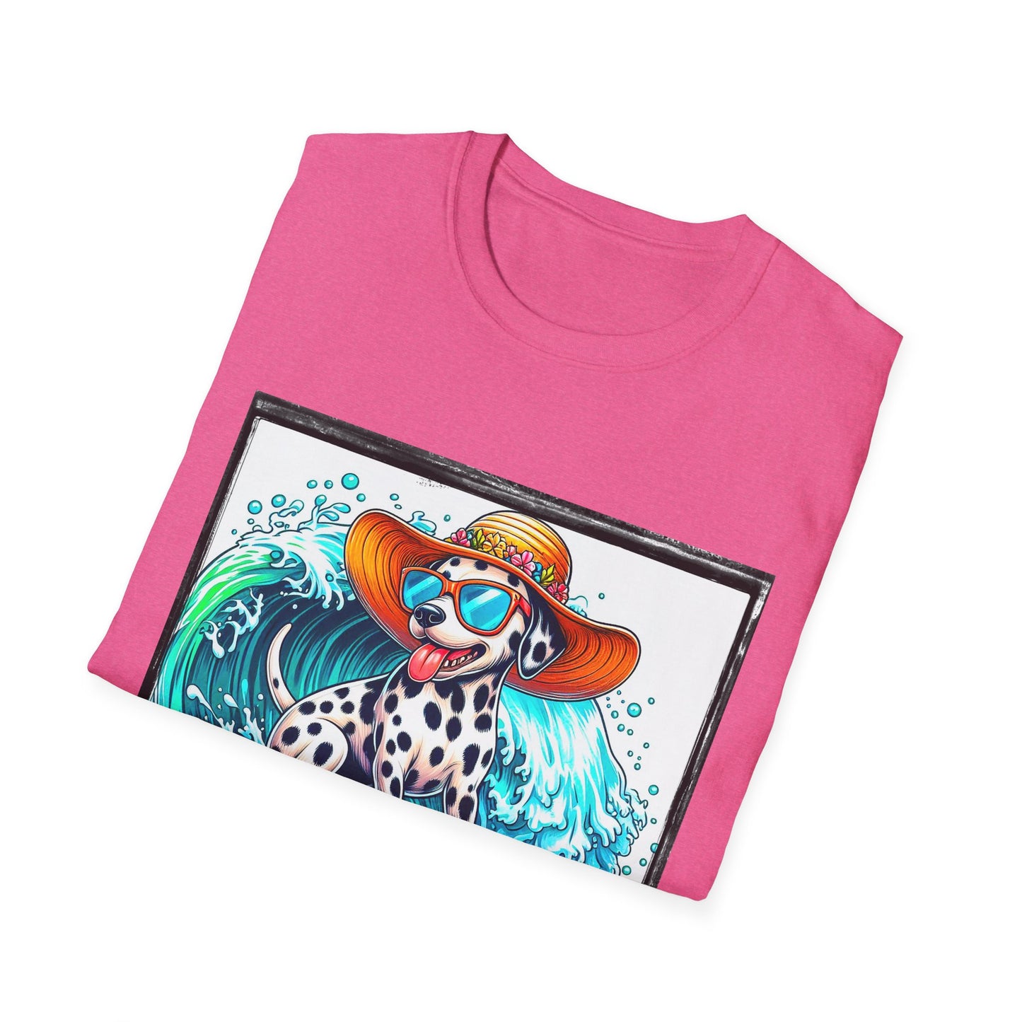 Dalmatian surf day t shirt
