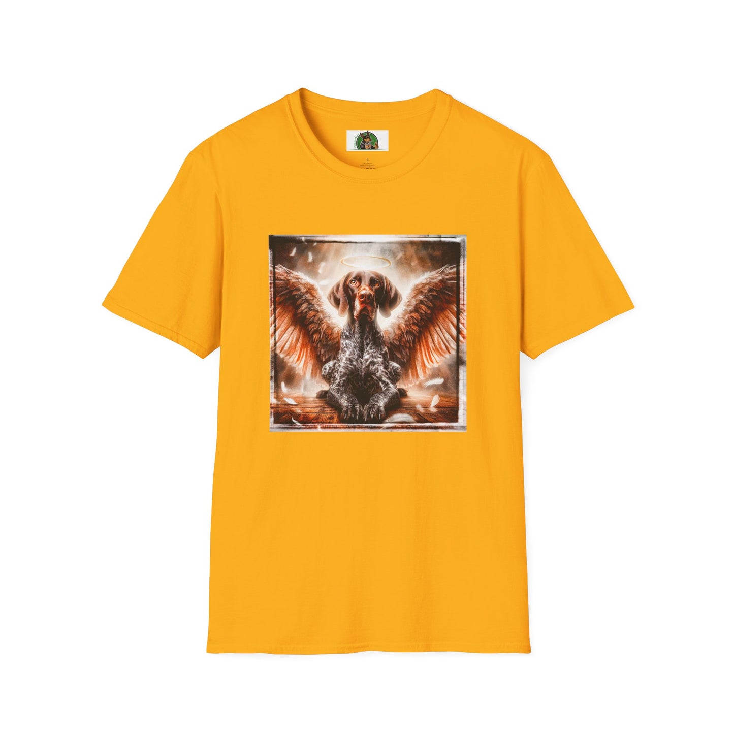 Dog Lover T-Shirt - German Shorthaired Pointer T-Shirt Printify S Gold