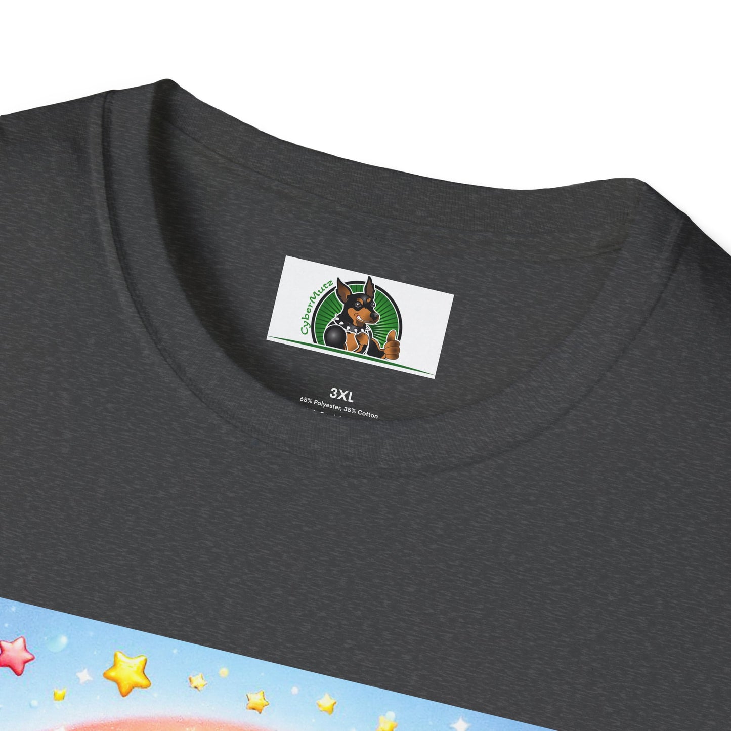 Dachshund glowing angel t shirt T-Shirt Printify
