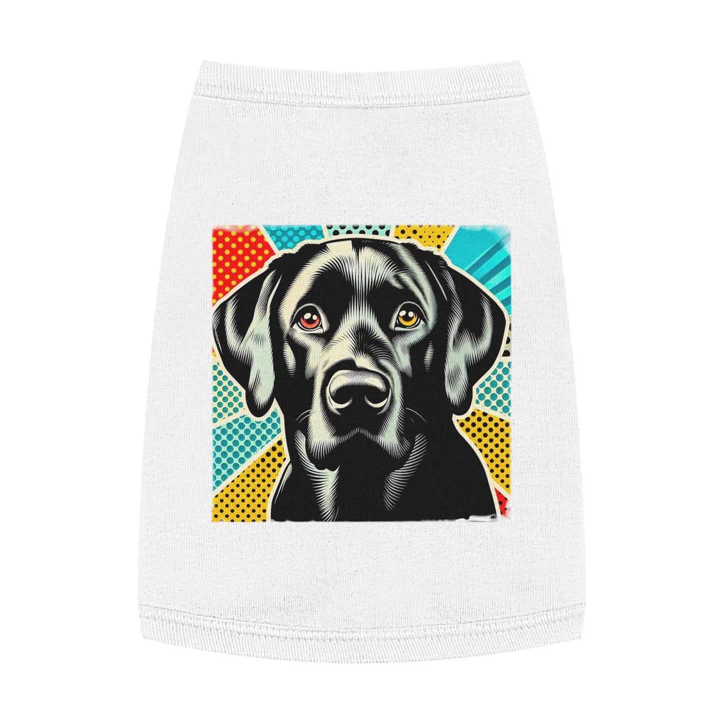 Labrador Retriever colorful comic shirt Pets Printify M White