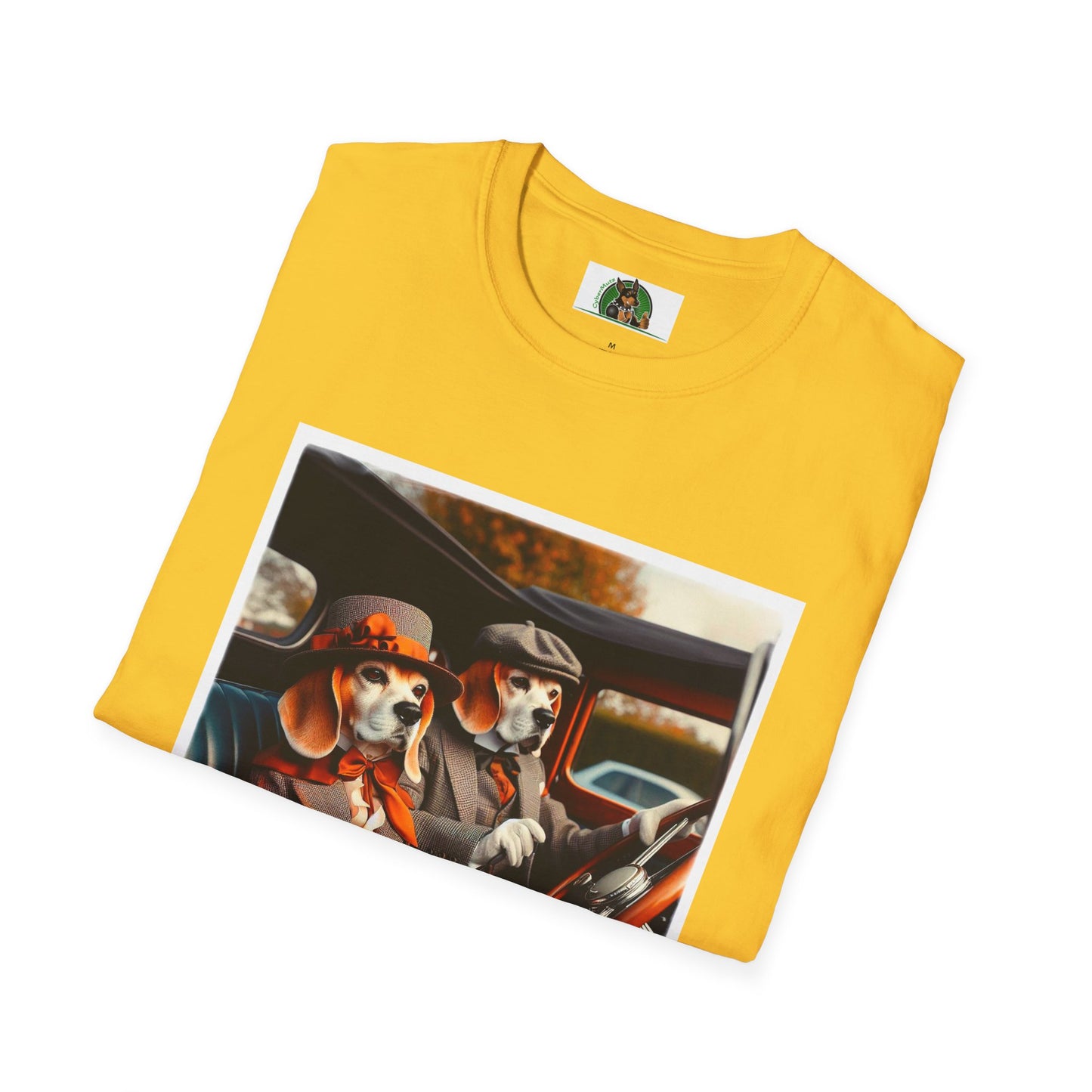 Wacky Beagle Old Time Couple T-Shirt Printify