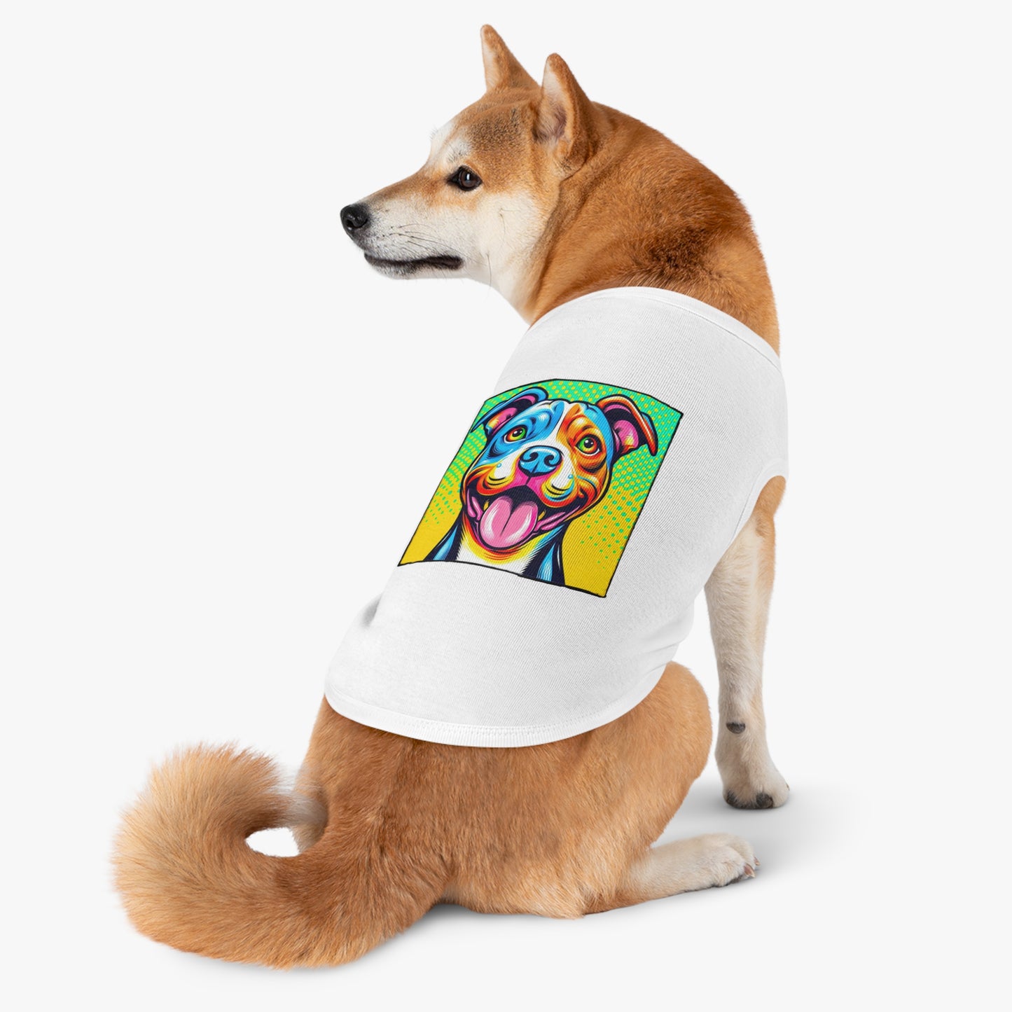 Pet Tank Top Pit Bull comic book cutie