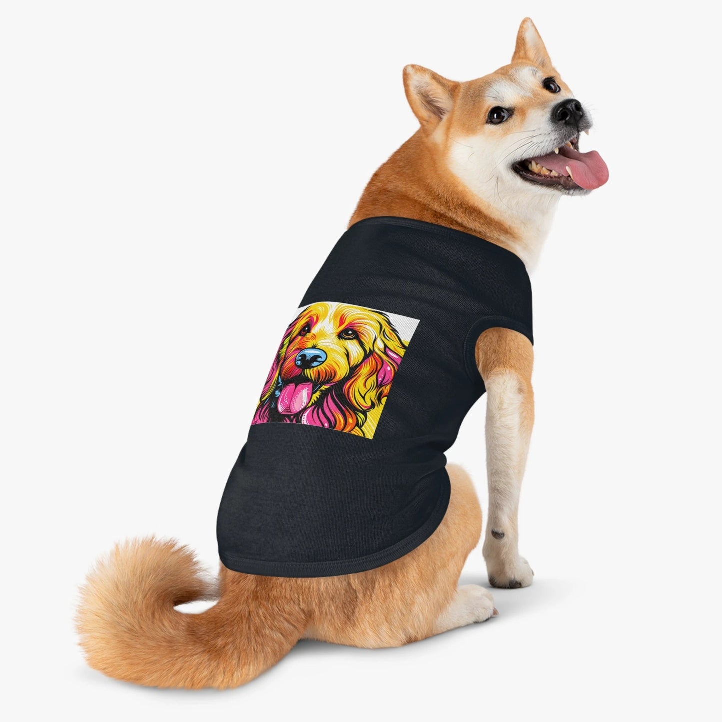 Pet Tank Golden Doodle pretty colors shirt