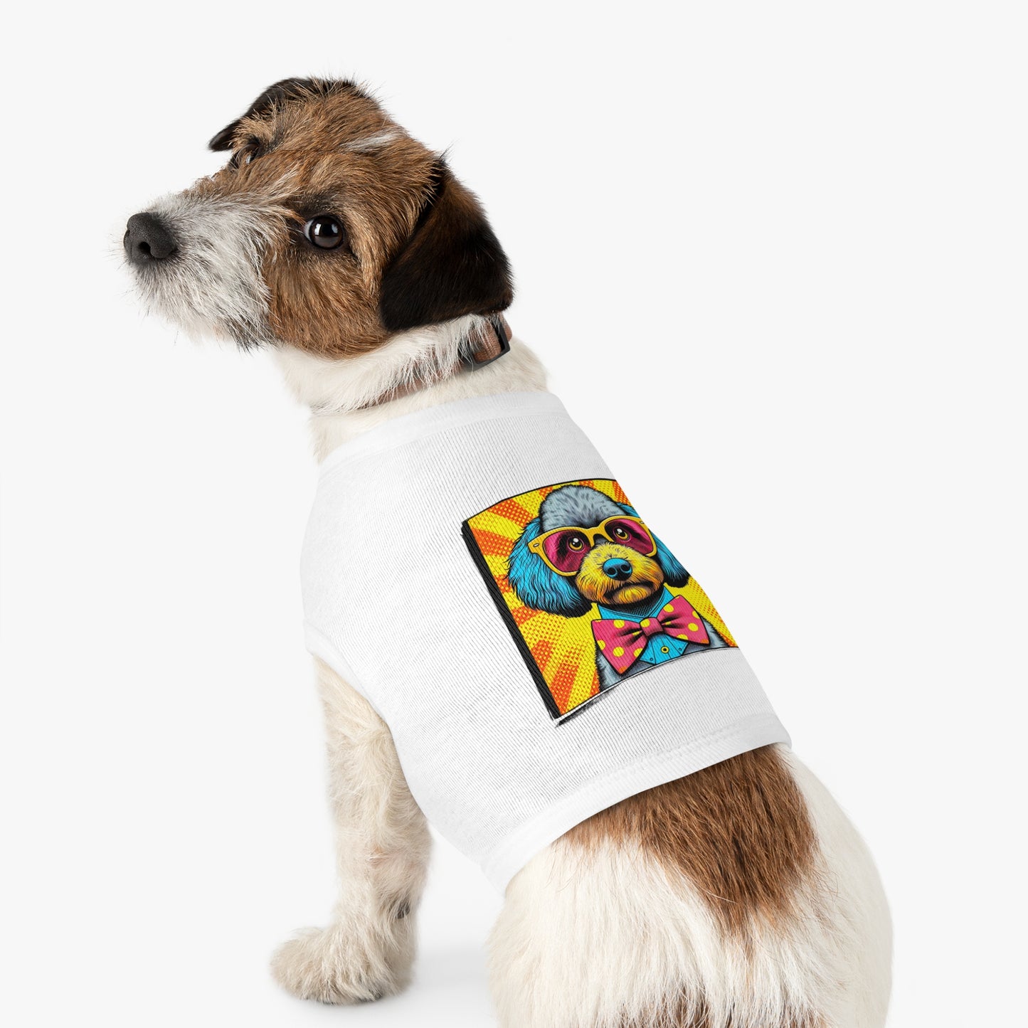 Pet Tank Top Sheepadoodle pop art Pets Printify