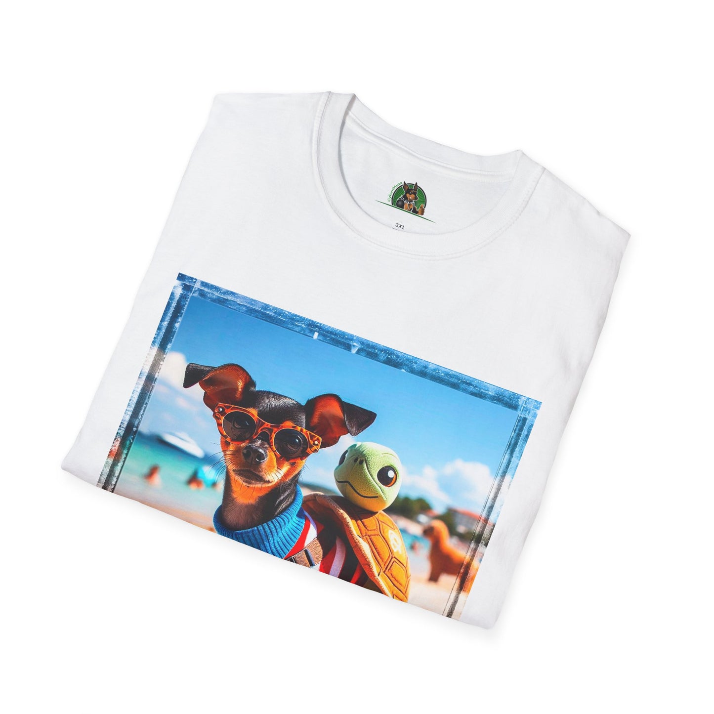 Min Pin T-Shirt beach day T-Shirt Printify