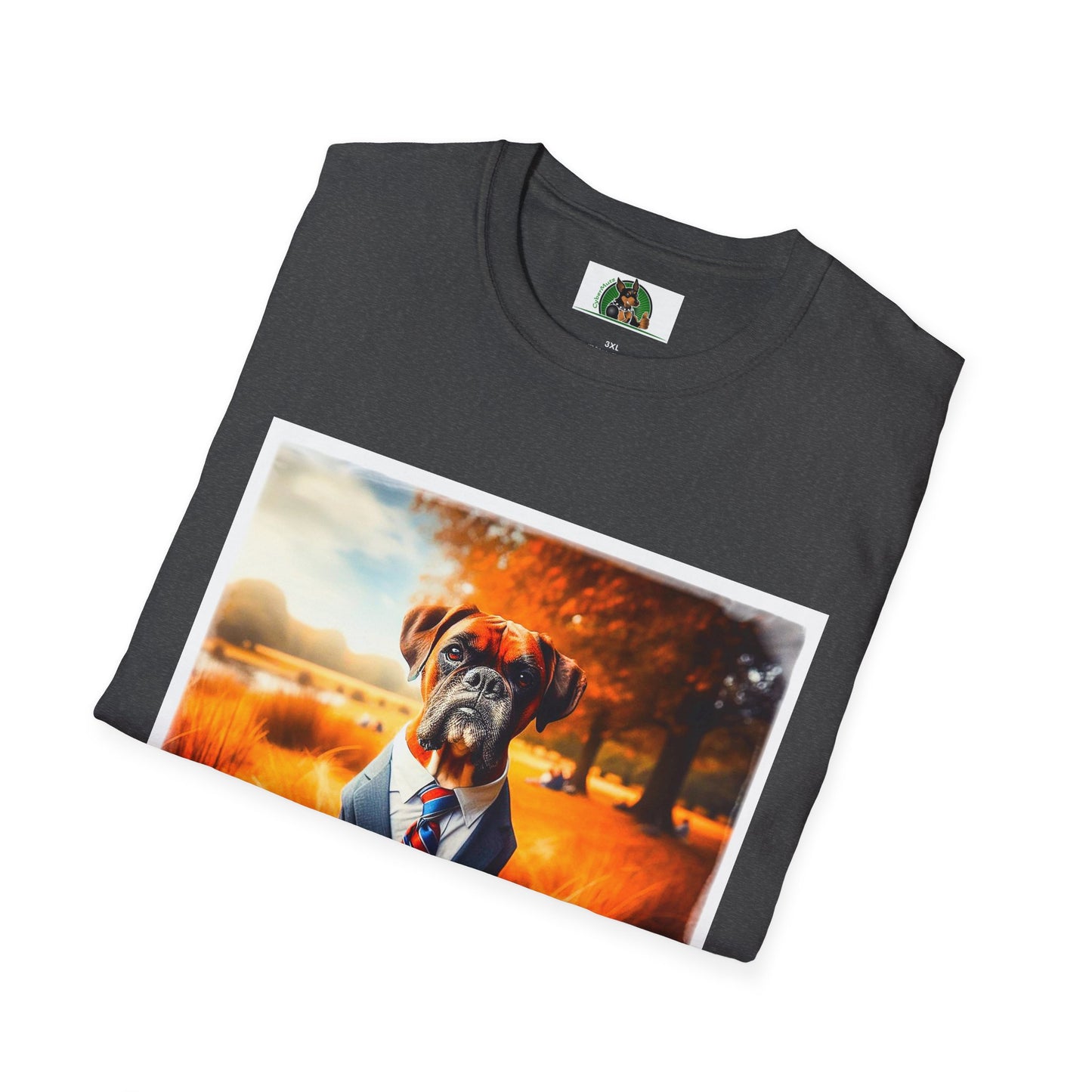 Boxer In Suit In In Field Shirt T-Shirt Printify