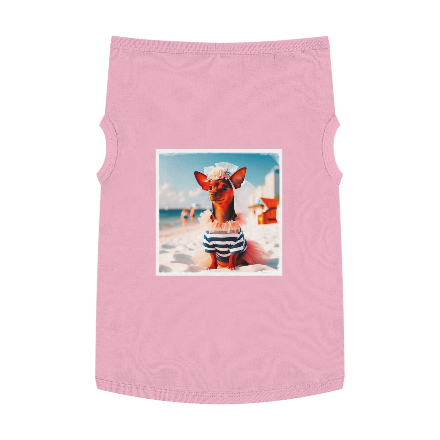 Dog Tank Top - Min Pin Tank Tops pretty bride Pets Printify XL Pink