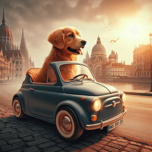 Taking your dog for a ride in the car