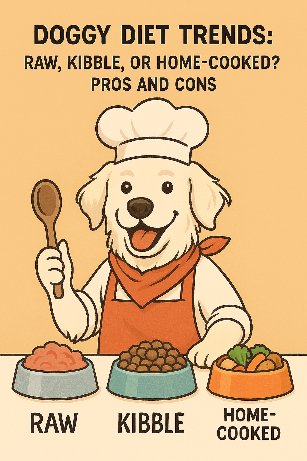 Featured image for Doggy Diet Trends: Raw, Kibble, or Home-Cooked?