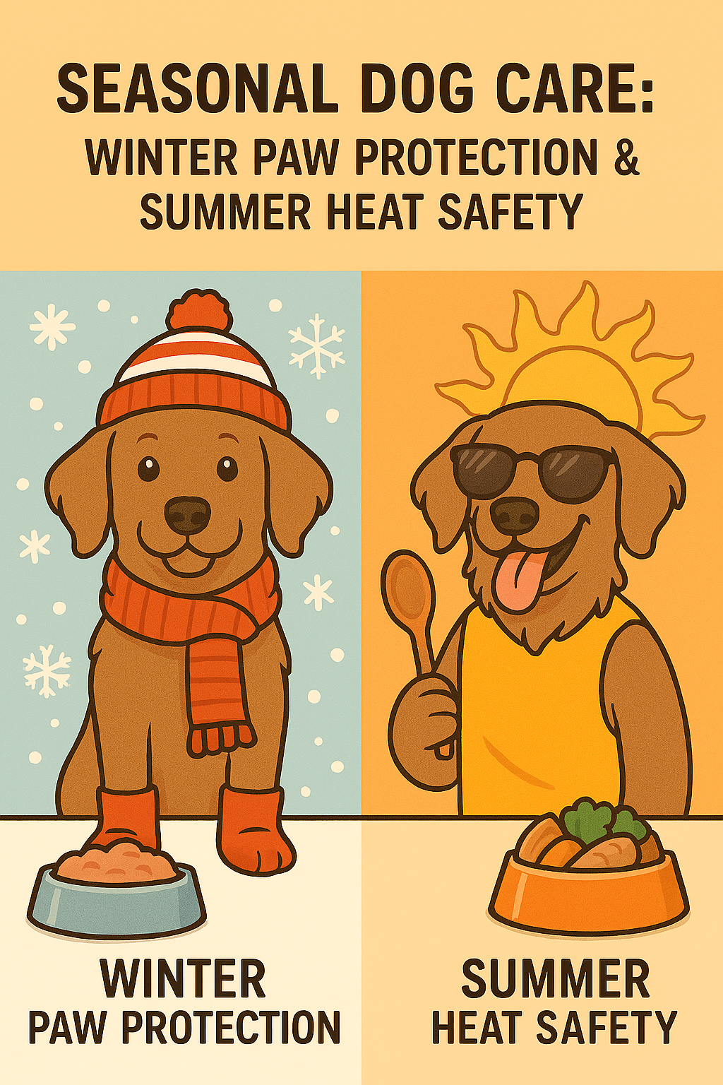 Seasonal Dog Care: Winter Paw Protection &; Summer Heat Safety