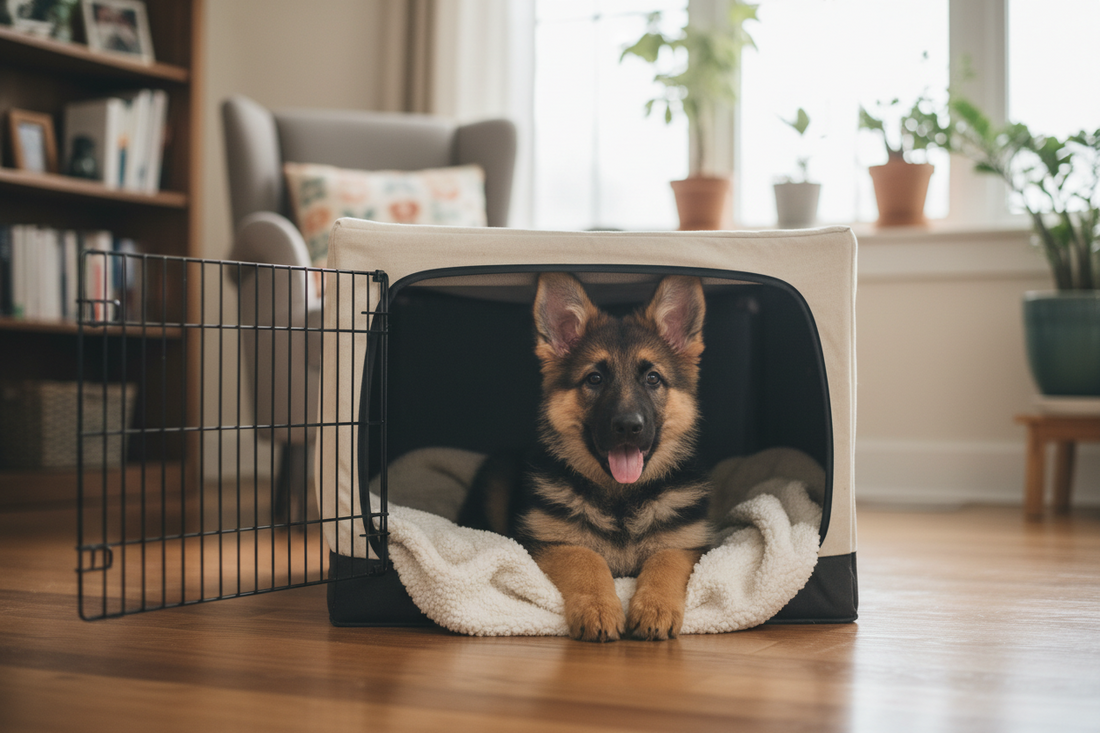 Crate Training German Shepherd Puppies