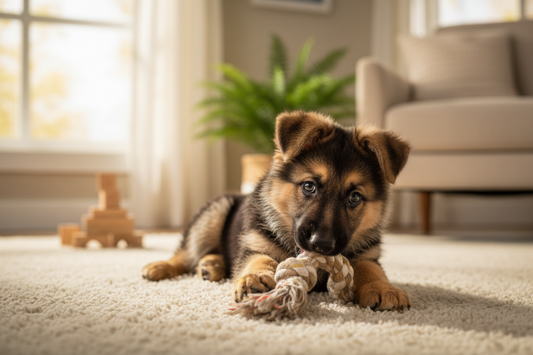 German Shepherd Puppy Biting