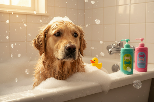 The Drama of Bath Time With Dogs