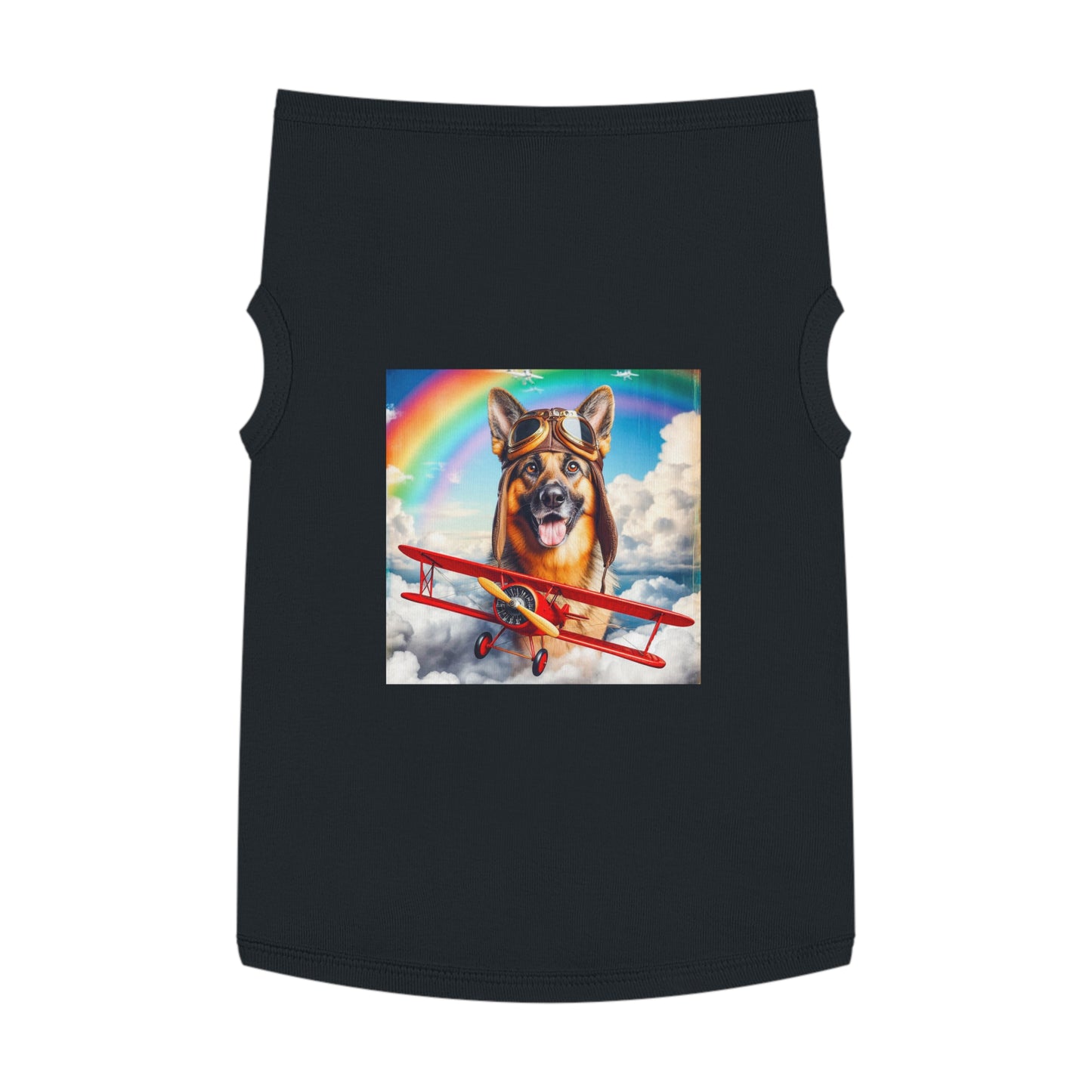 Pet Tank Top German Shepherd Pets Printify XL Black 